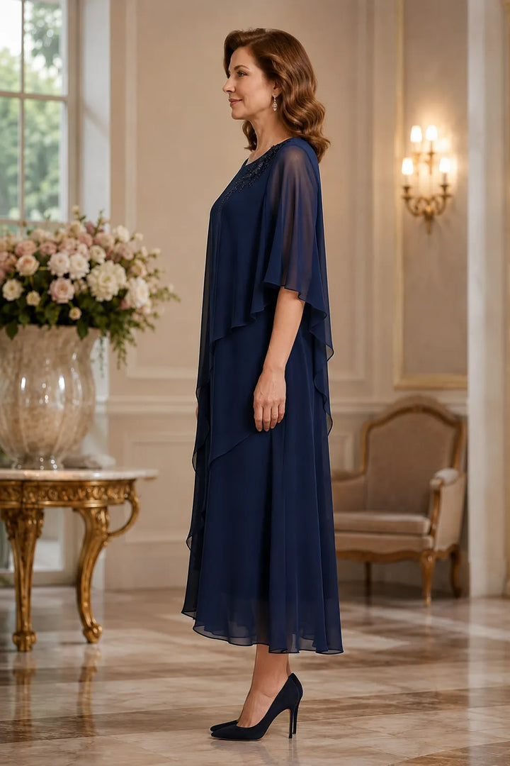 Abito da cerimonia Vivienne con drappeggio