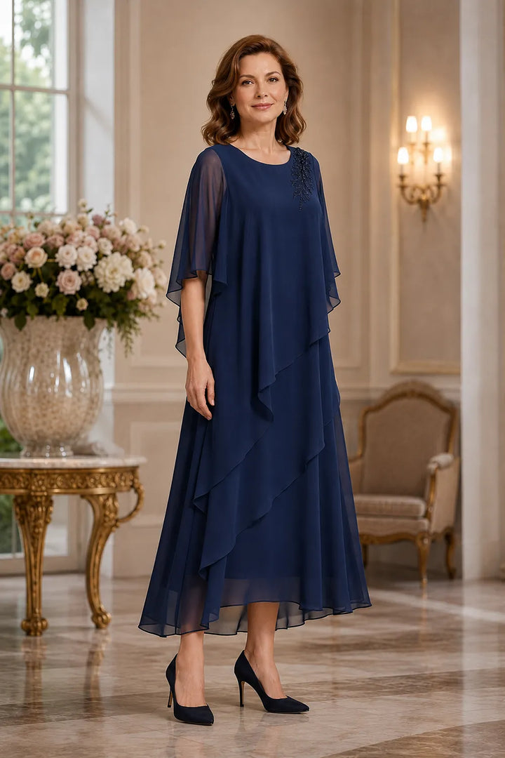 Abito da cerimonia Vivienne con drappeggio