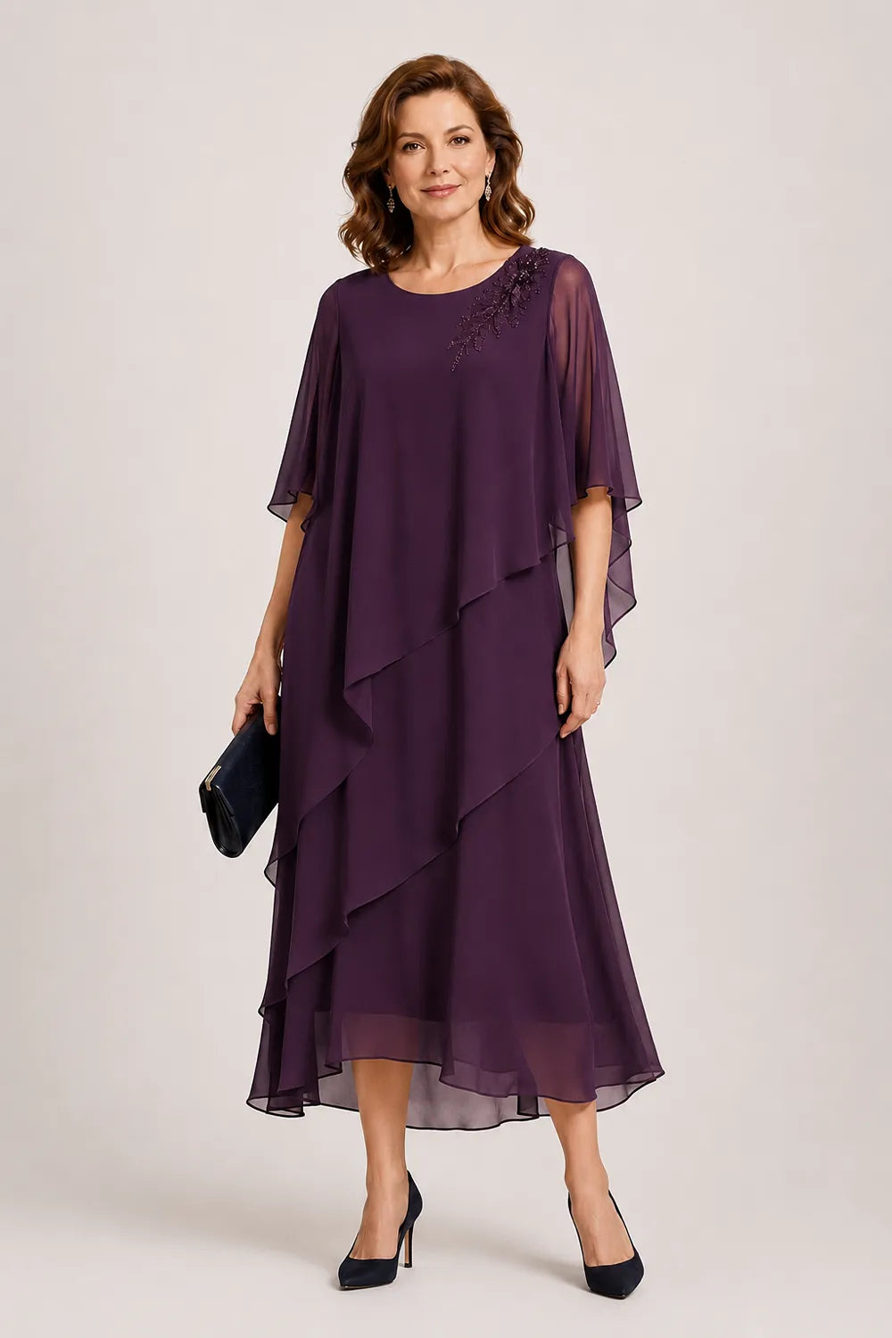 Abito da cerimonia Vivienne con drappeggio