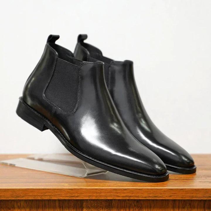 Finn - Faux Leather Chelsea Ankle Boots