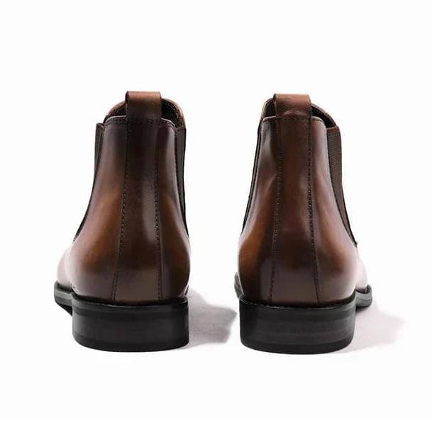 Finn - Faux Leather Chelsea Ankle Boots