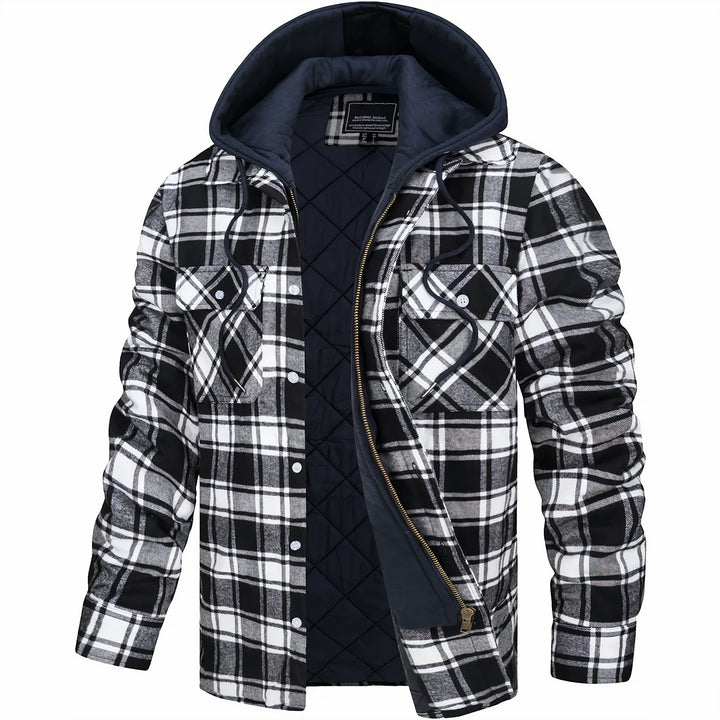 Max - Giacca con zip a scacchi