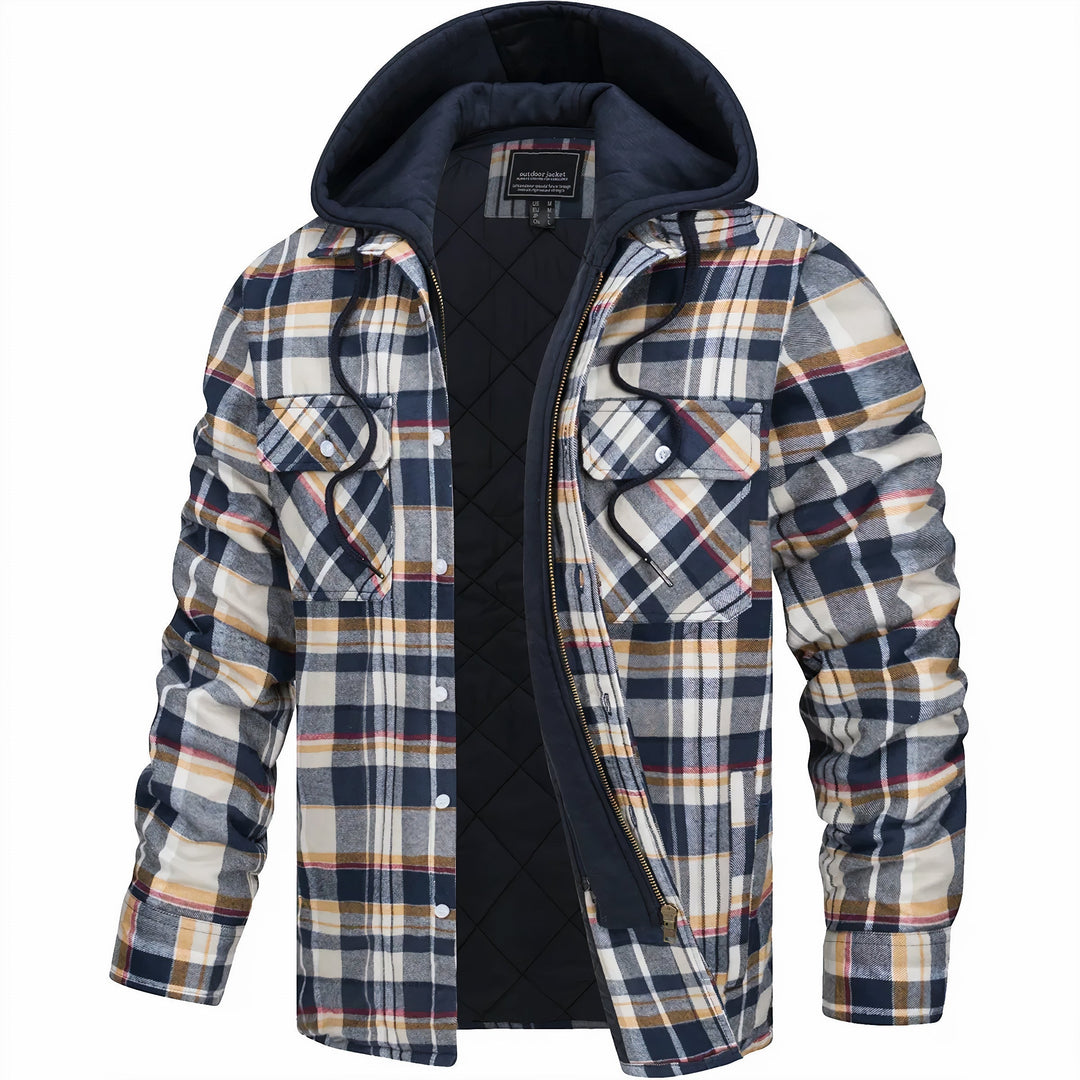 Max - Giacca con zip a scacchi