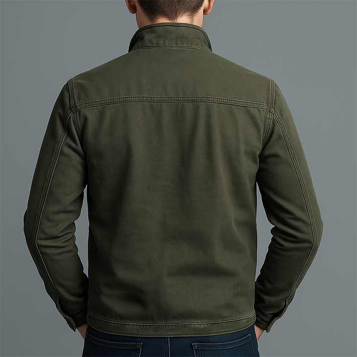 CARLOS™ | Giacca di Cotone Vintage con Zip